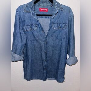Wrangler denim studded top